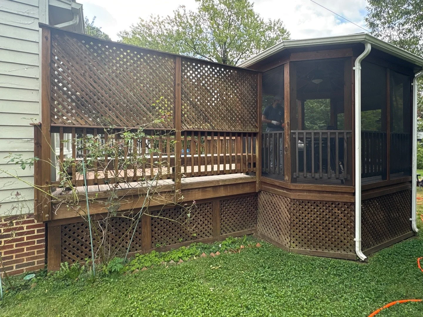 Deck Cleaning + Stain Prep

If you are interested in reviving your outdoor spaces, click the link in our bio to learn more about The Deck Dudes, what we specialize in &amp; request a FREE ESTIMATE today!

#thedeckdudes #powerwashing #deckrestoration 