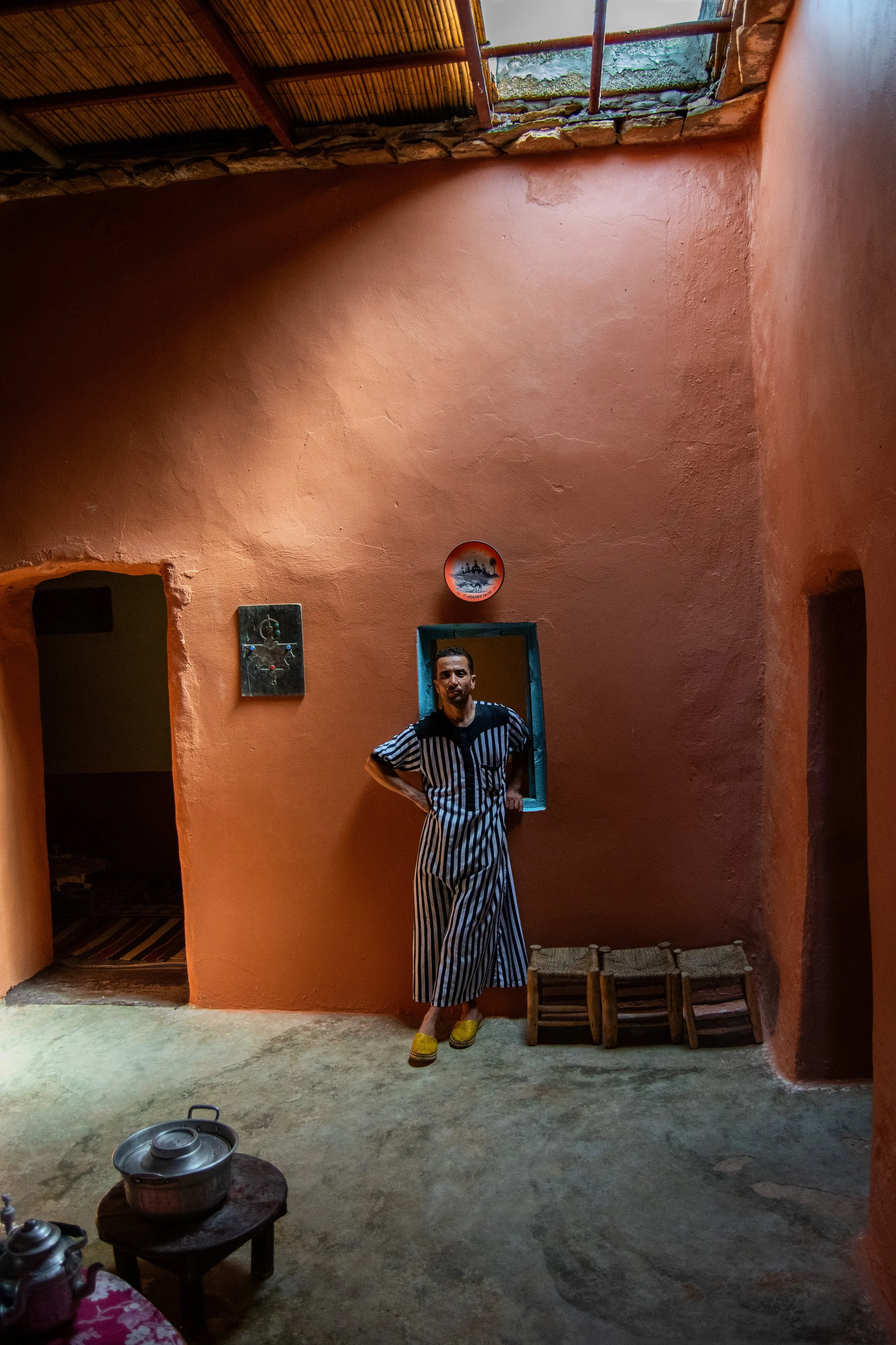 Hassan Larbi - Berber man in his home in the Sous Massa