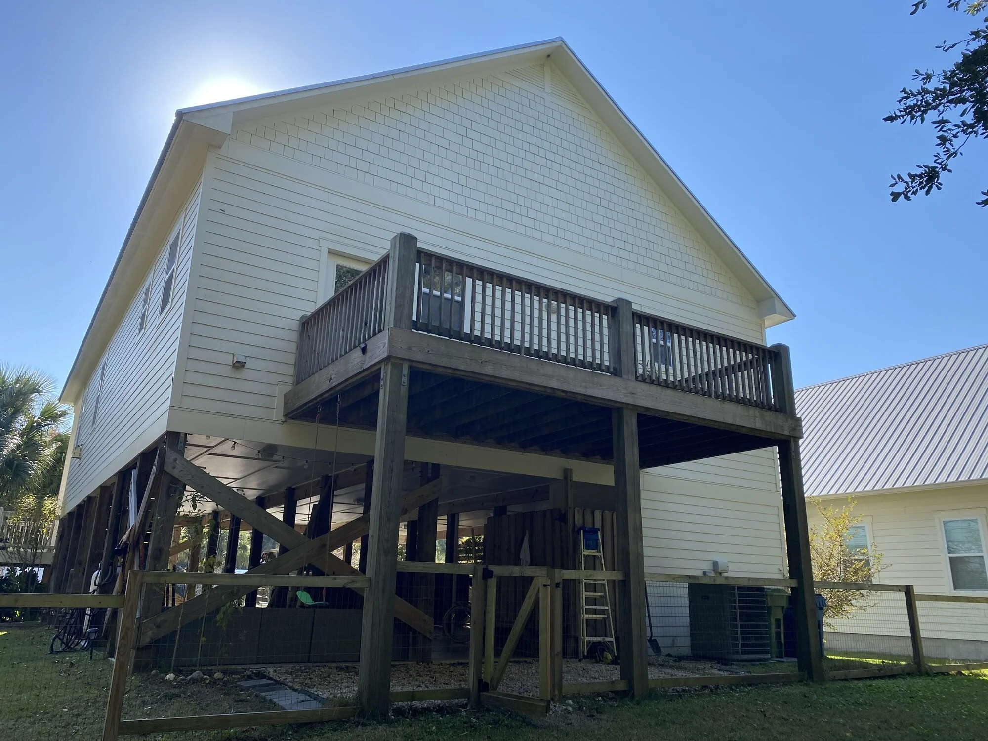 Before — existing deck ready to be transformed 