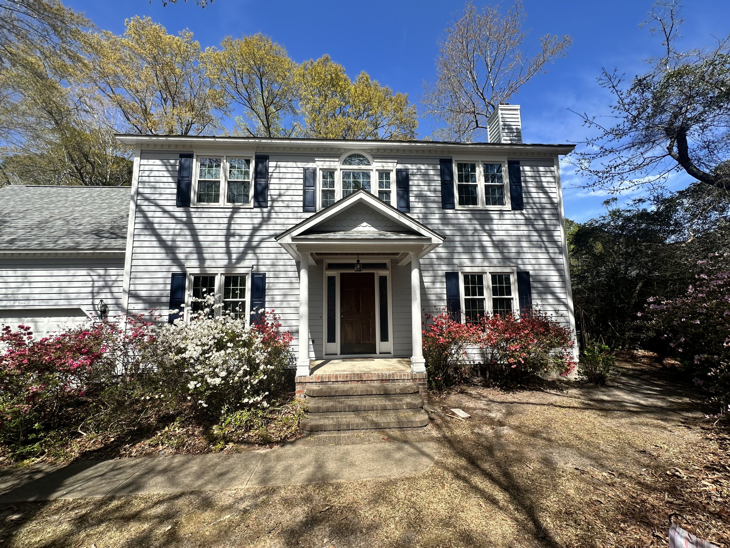 Front of house siding replacement and full exterior painting.