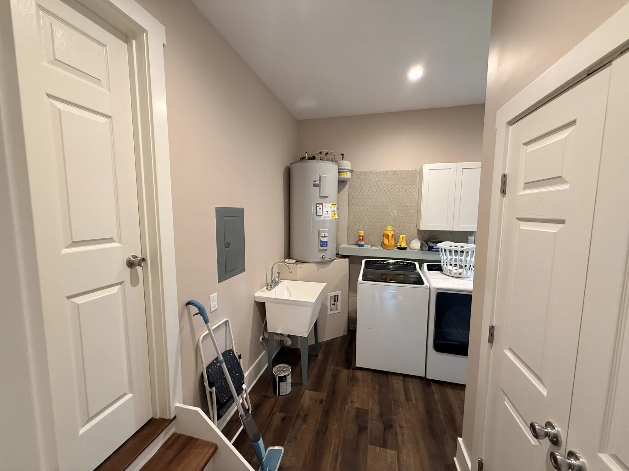 After — new utility area, fully conditioned