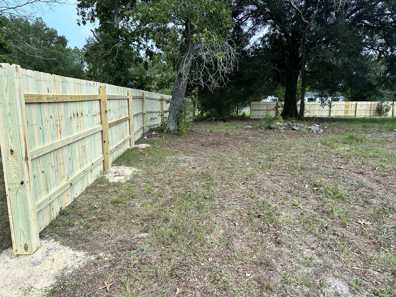 New privacy fence install