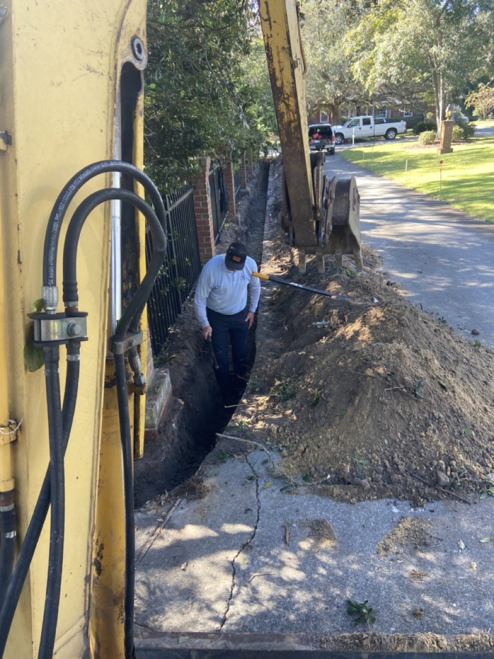 Installing new water lines