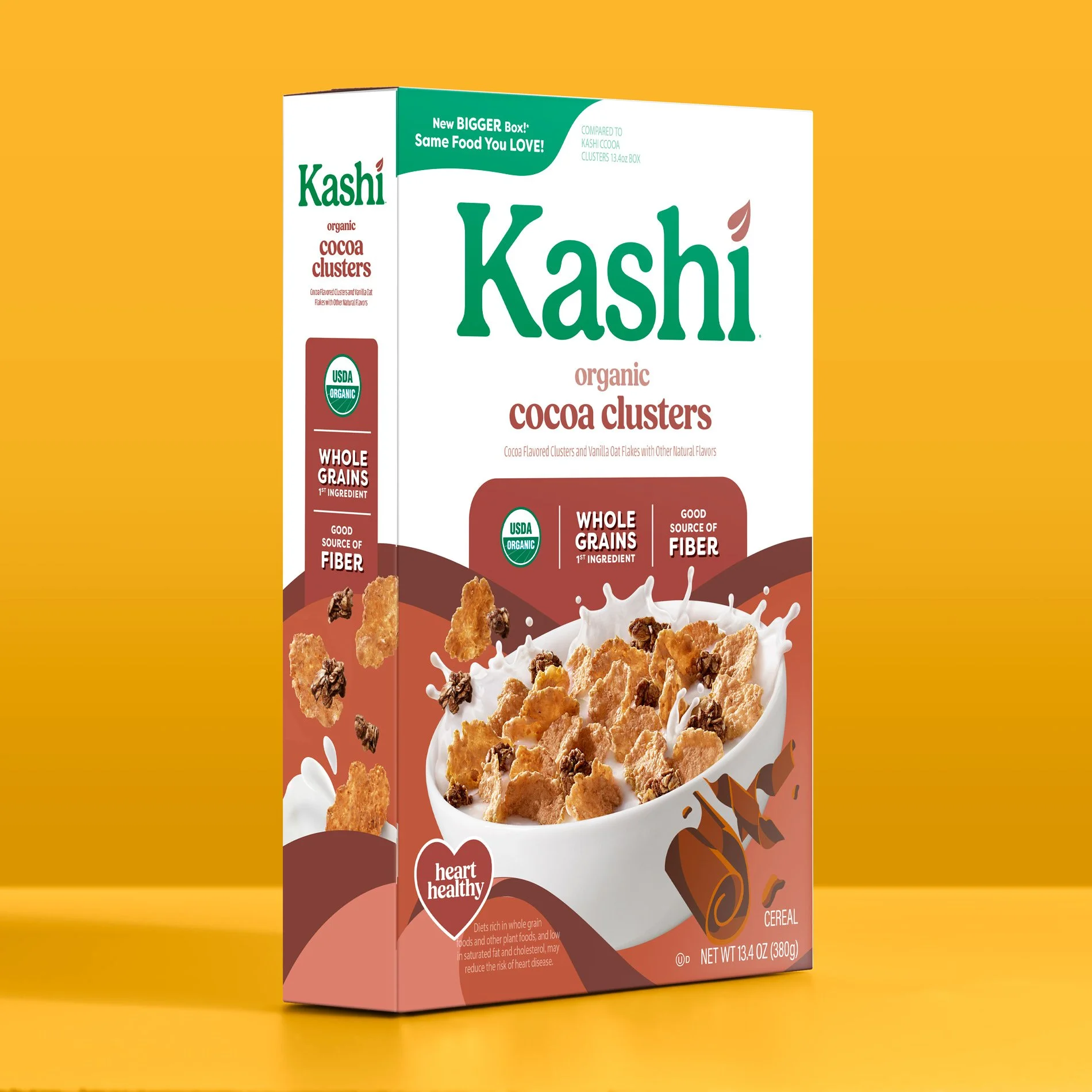 Kashi cocoa clusters Cereal Packaging photography for brand redesign - CPG Brand Photography