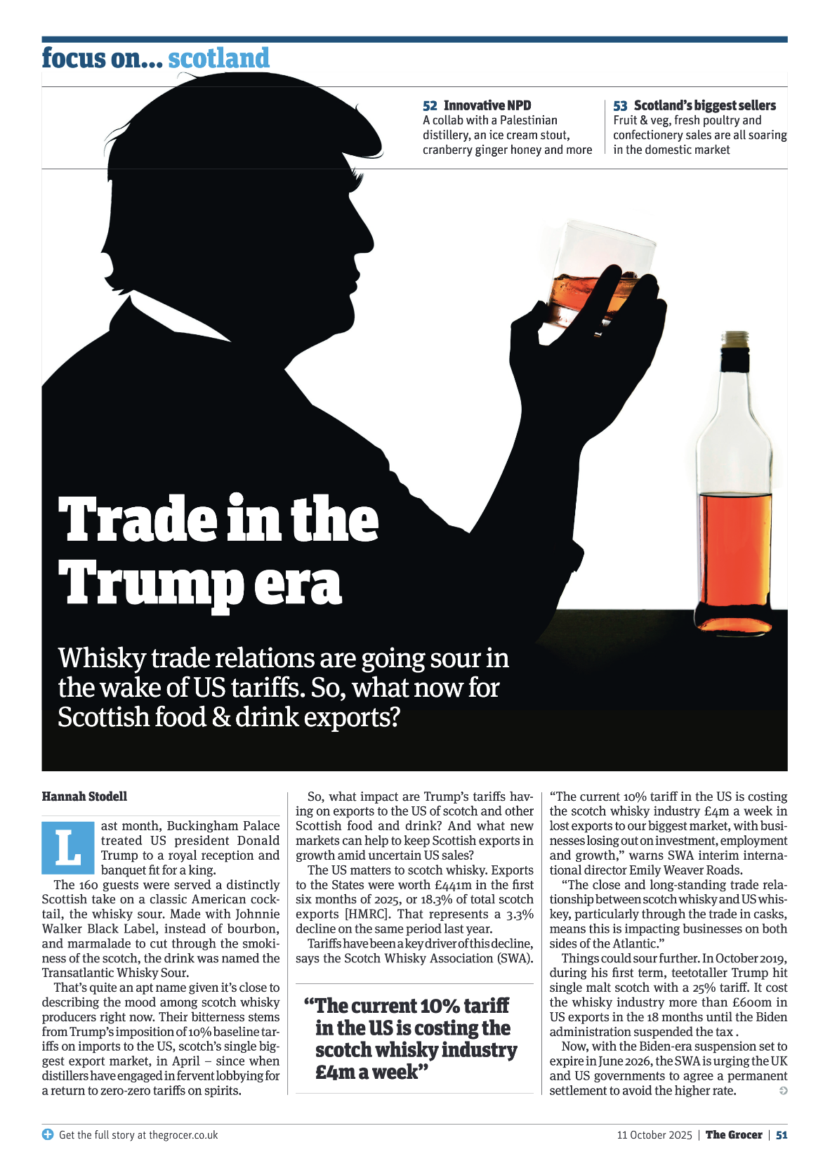 The Grocer: The impact of global trade policy on Scotland’s food and drink industry