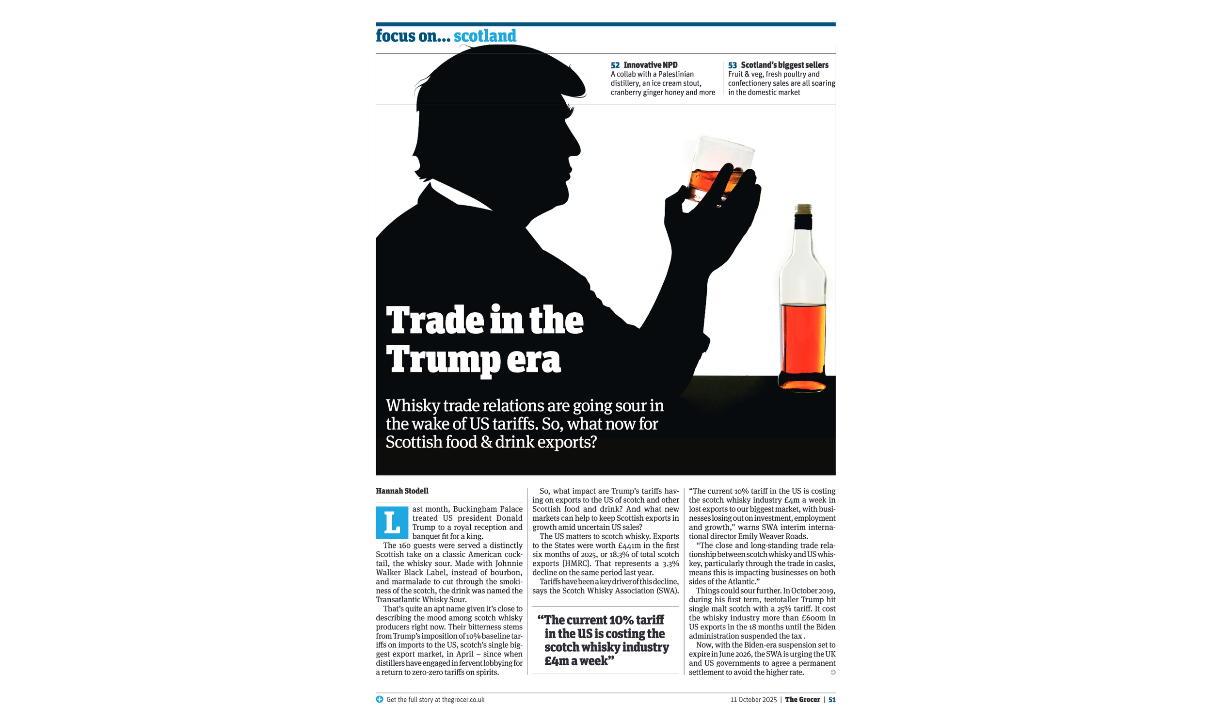 The Grocer: The impact of global trade policy on Scotland’s food and drink industry