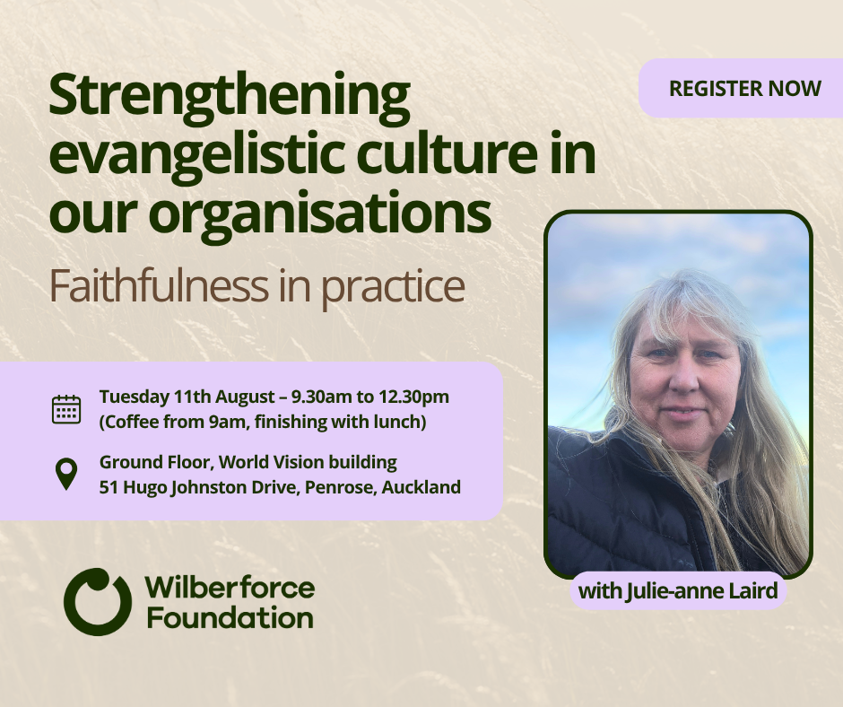 WORKSHOP - Faithfulness in Practice: Strengthening Evangelistic Culture in Our Organisations