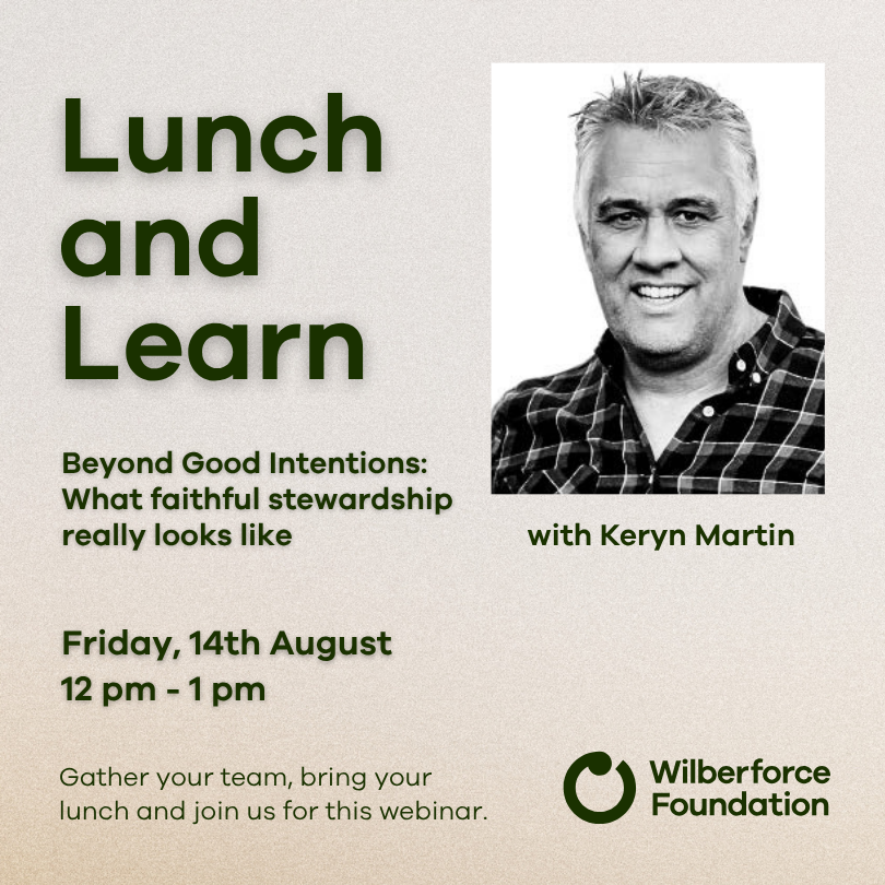 Lunch and Learn: Beyond Good Intentions: What Faithful Stewardship Really Looks Like