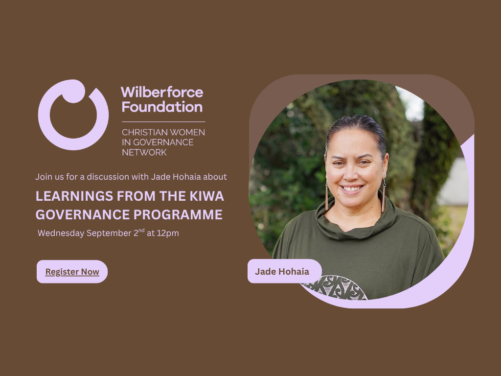 Christian Women in Governance: Upcoming webinar