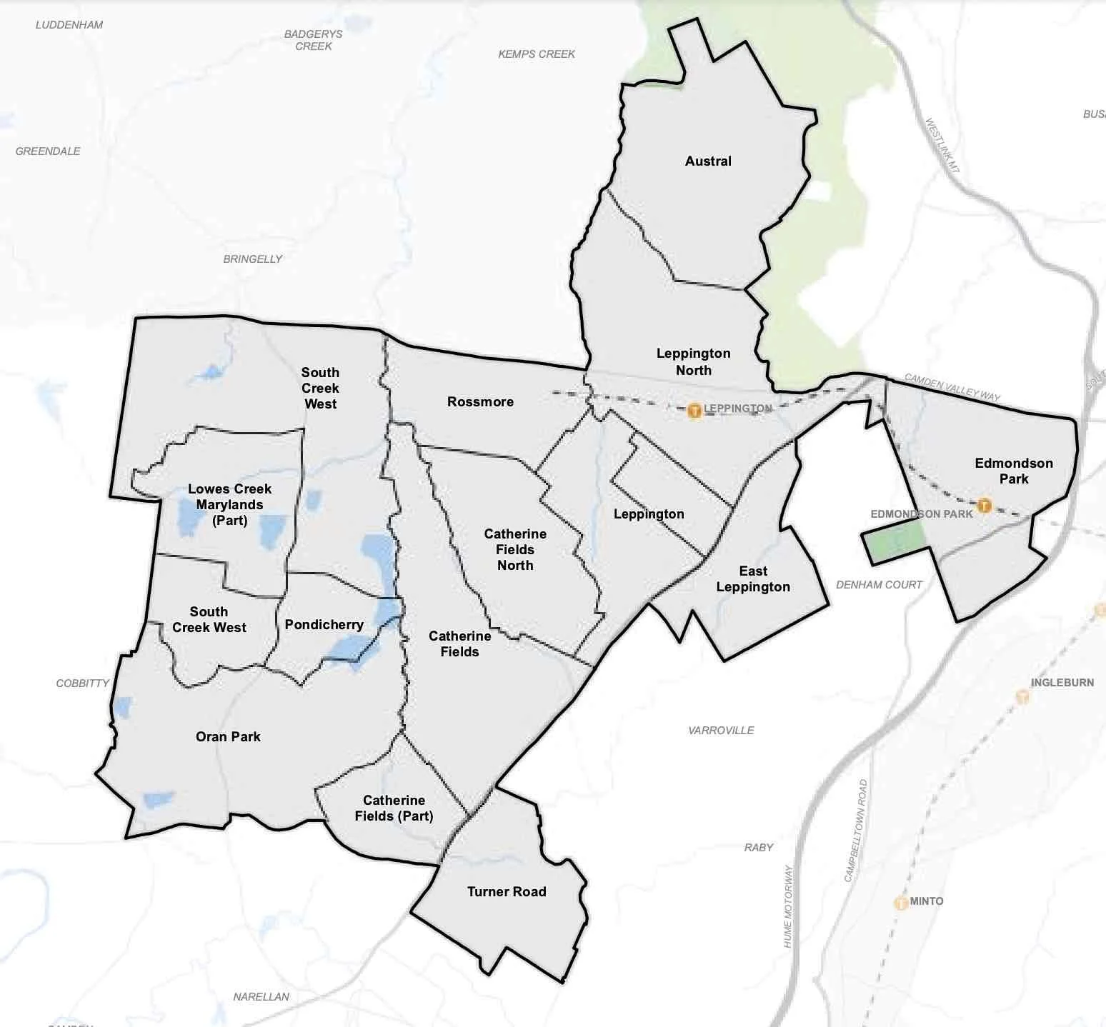 What is the South west sydney growth area?