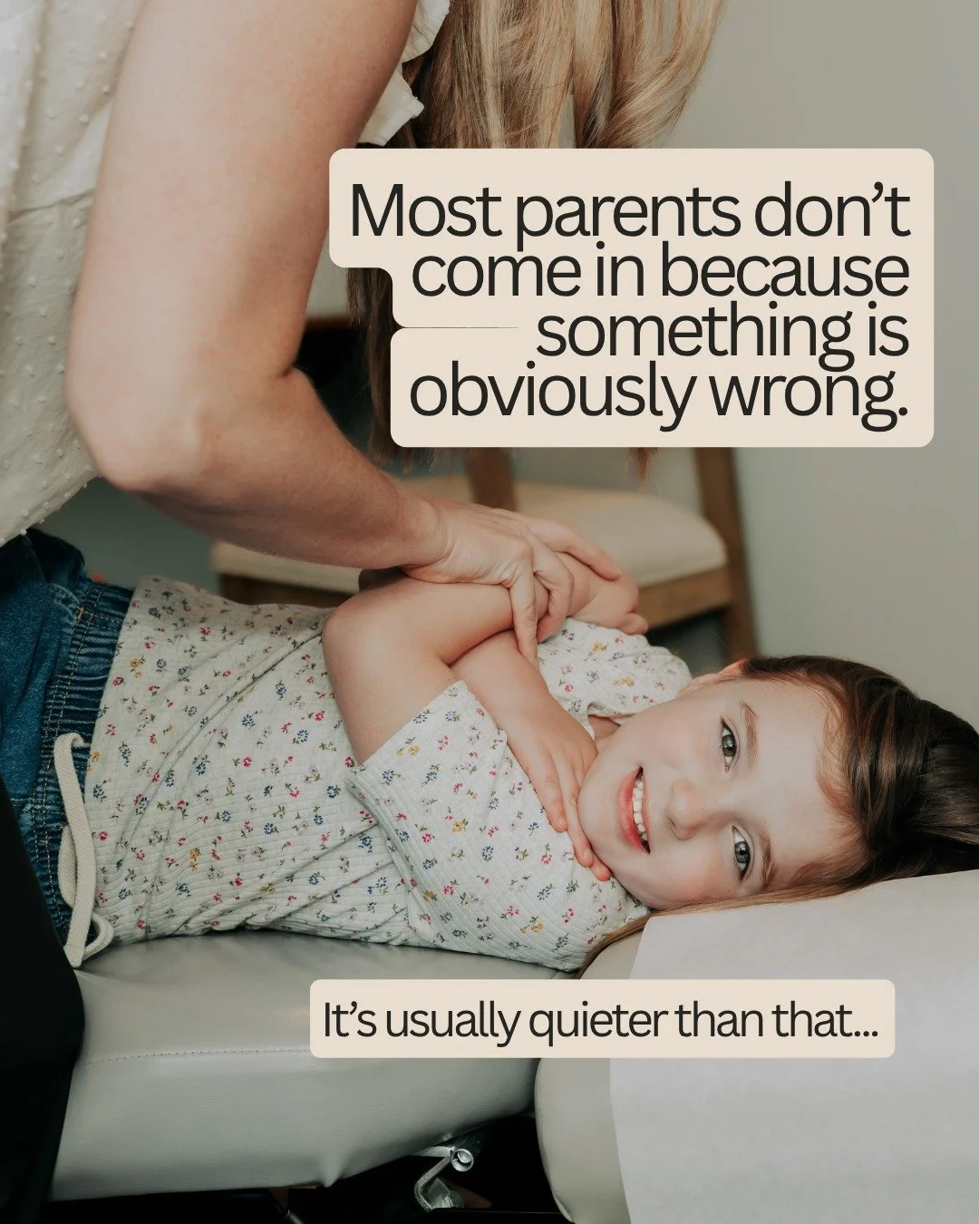 Most parents don&rsquo;t come in because something is wrong.
It&rsquo;s just a quiet feeling&hellip;

Trust your gut. It matters 🤍 

We're here to support you and help you create a healthy family, however we can. 

#chiropractor #lovelandcolorado #f