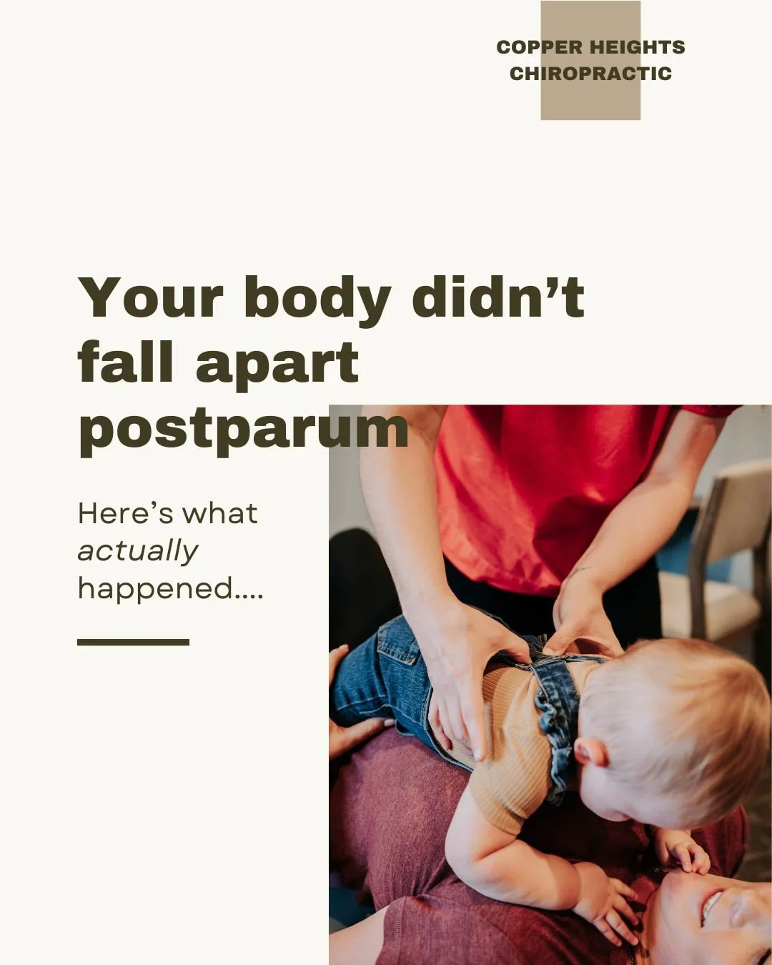There&rsquo;s a quiet pressure on moms to &ldquo;get back&rdquo; to where they were pre-baby.

Sometimes they often hear that their body, "fell apart" postpartum. But, we're here to remind you it didn't. It went through a lot. It went throu