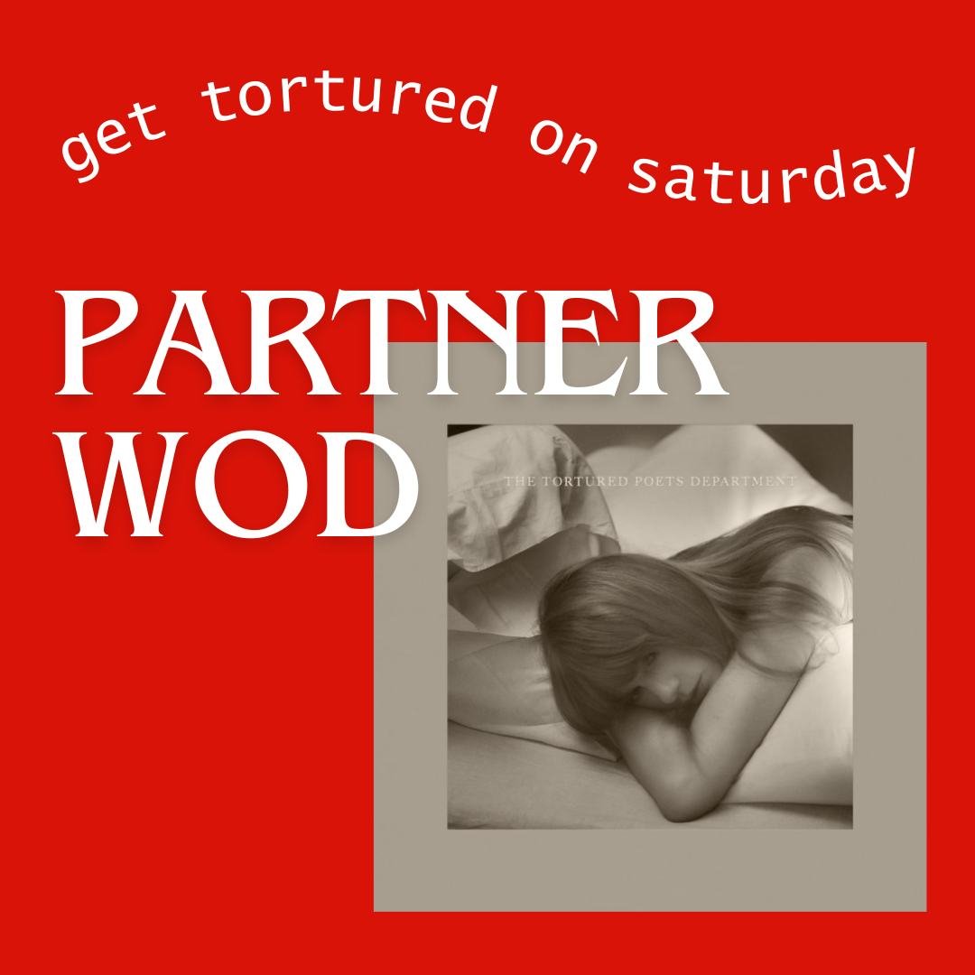 😻💕📚✨🍷
Grab a friend and come out on Saturday for a special partner workout in honor of T. Swift's album drop TTPD(The Tortured Poet's Department). Even if you aren't a fan, you must respect her tour prep of running on a treadmill for 3 hours whil