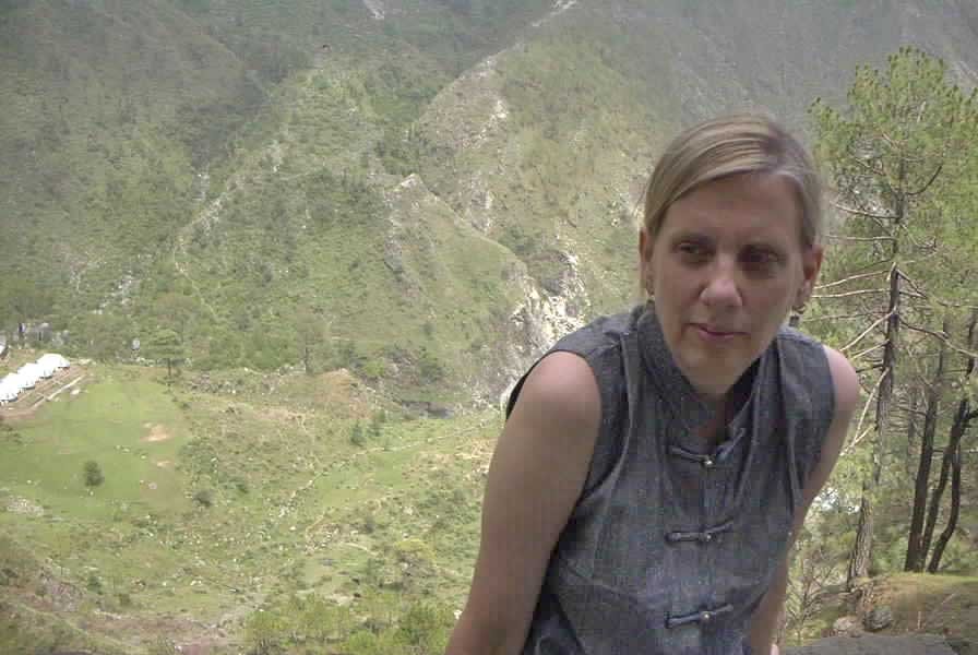 Barbara in the Himalayas, Photo by Mook, 2001.