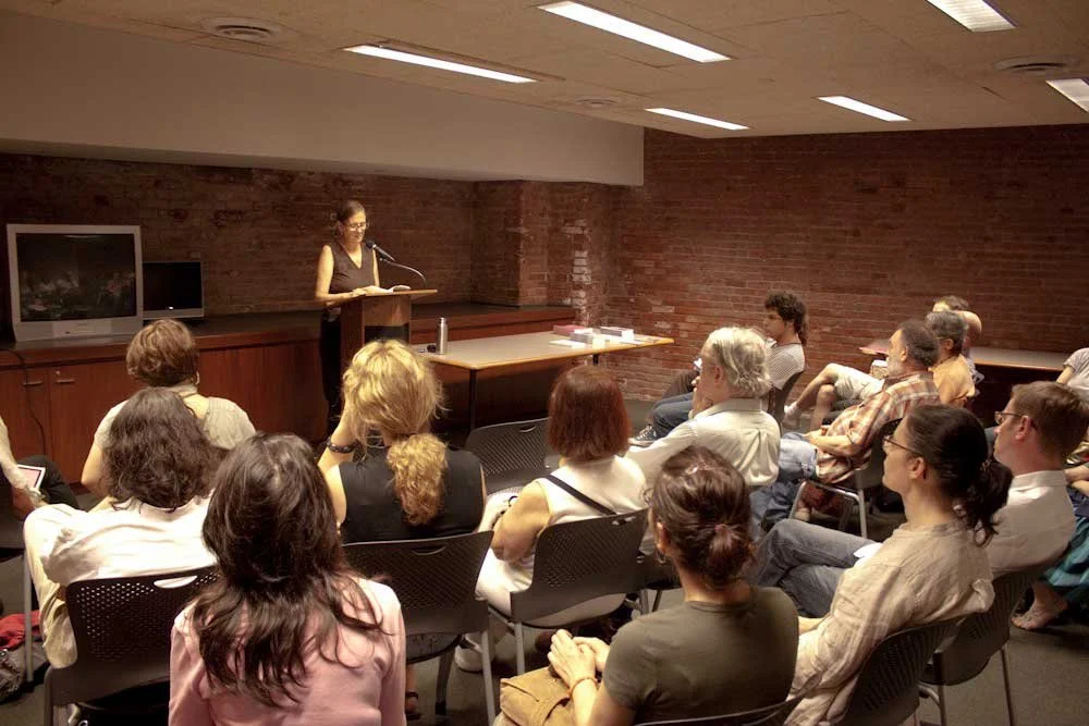 Barbara Henning at Mercer St. Library, June 23, 2010.
