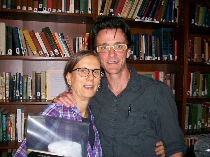 Barb & Jamey Jones at Jamey's book party at Long Island University, April 26, 2011.