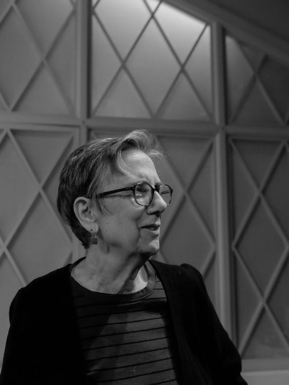 Barbara Henning at Words in Music event, Portland, Maine. Photo by David Wade, April 25, 2026.