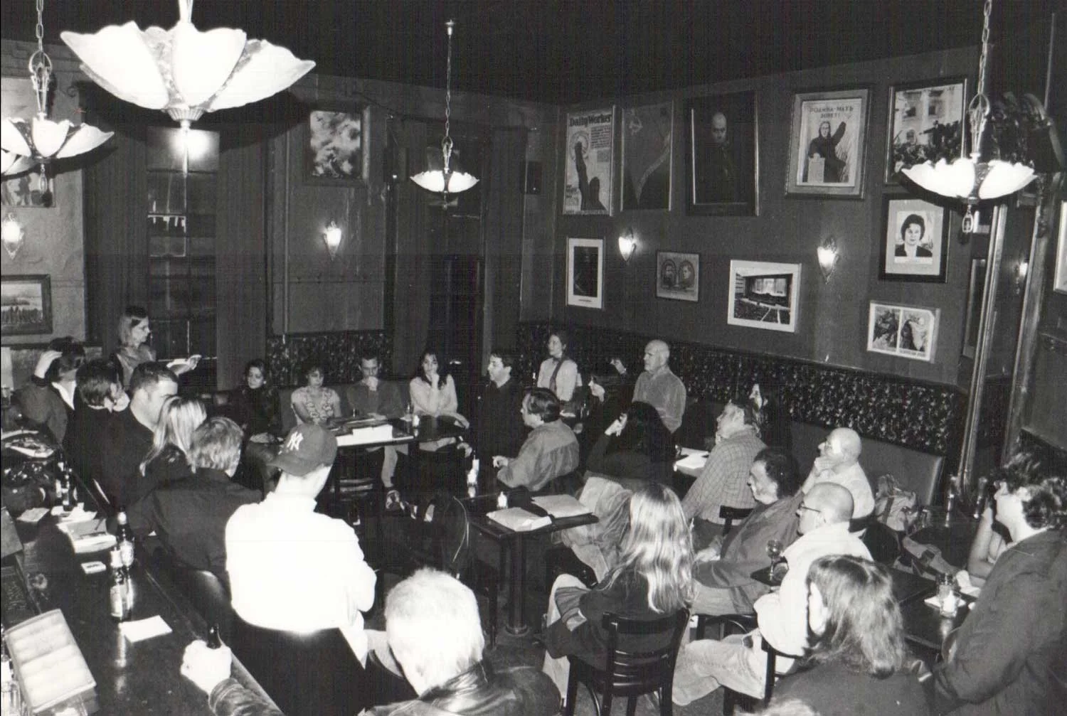 Book Party reading at KGB for "You, Me, and the Insects," Photo by Cliff Fyman, April 2005