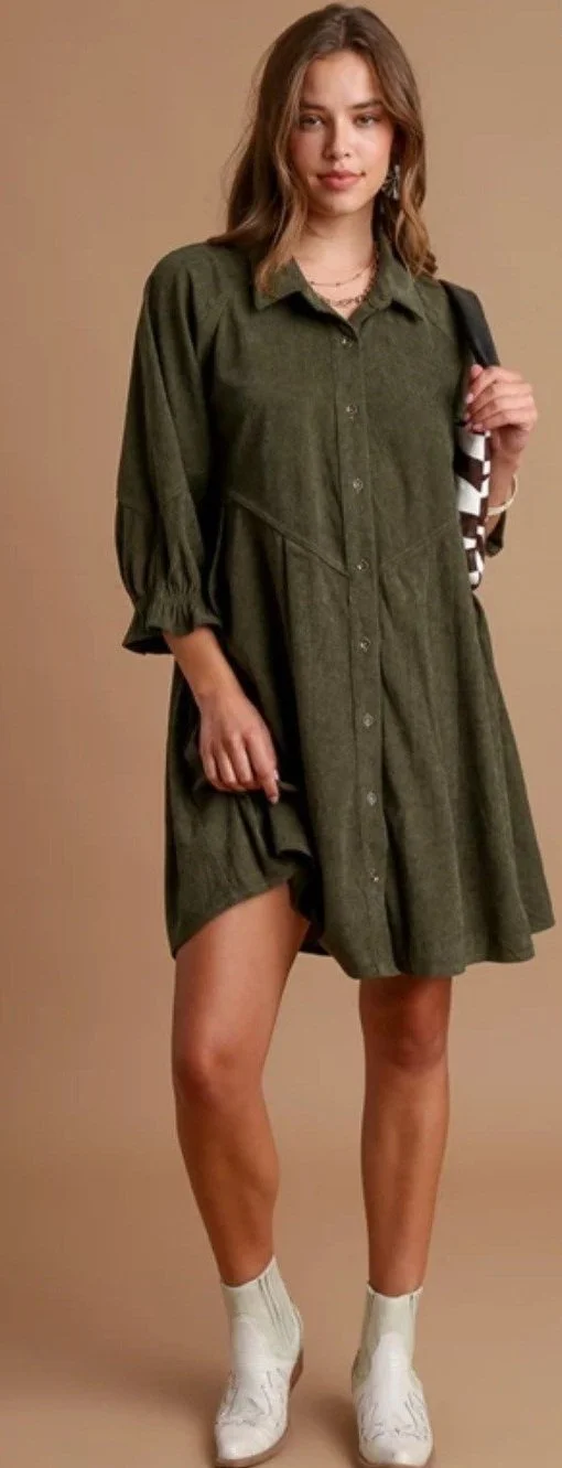 Umgee Corduroy Dress