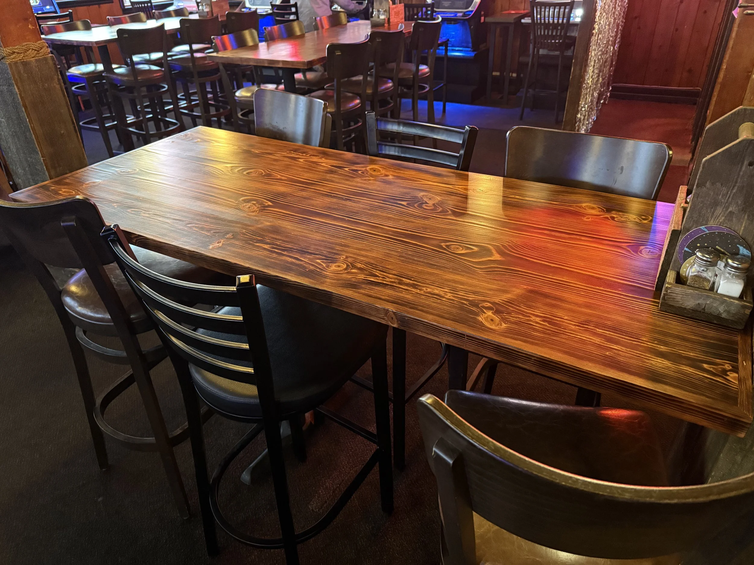 Burned/Stained Pine Tabletops