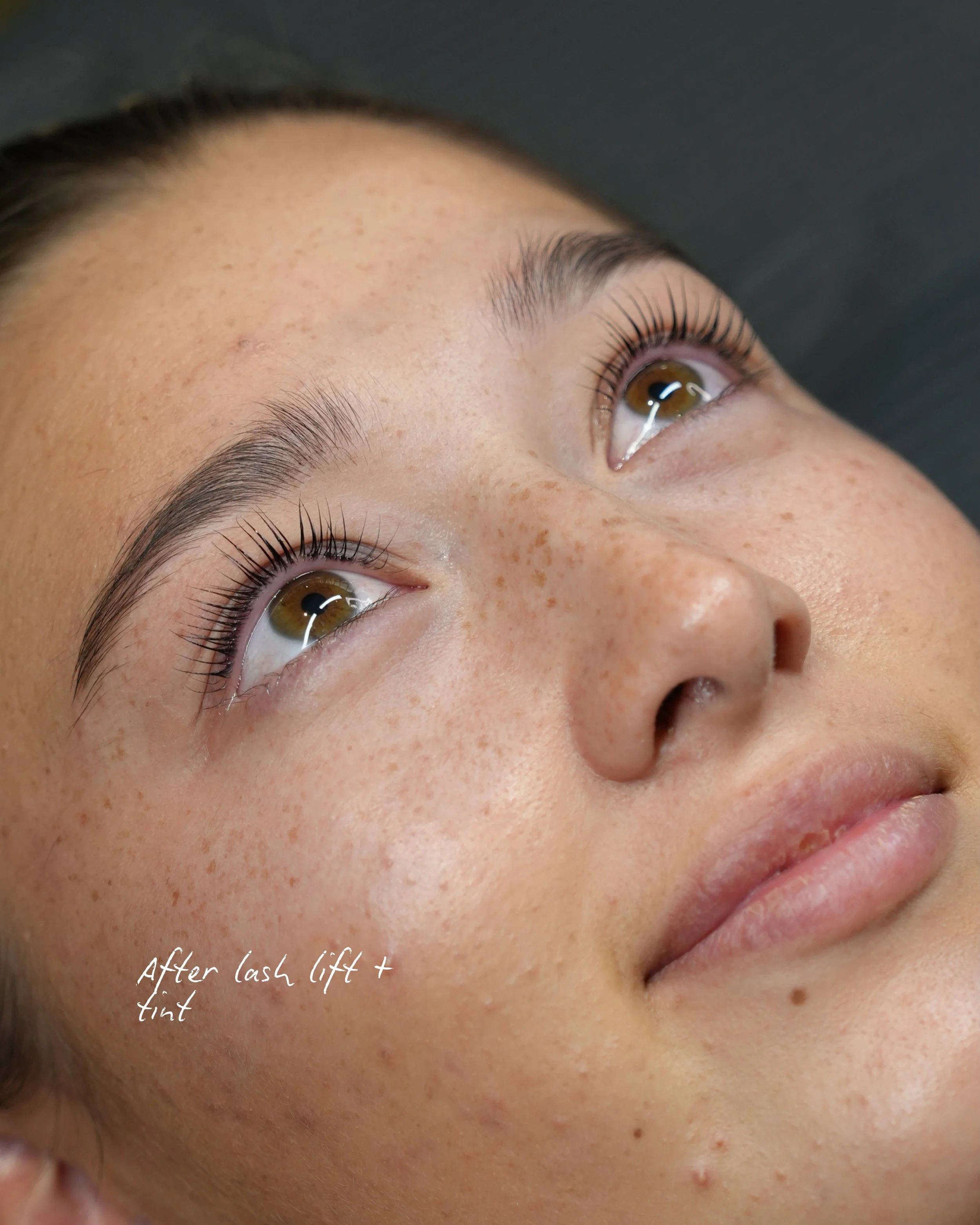 Say hello to beautifully lifted and tinted lashes. #elaesthetics