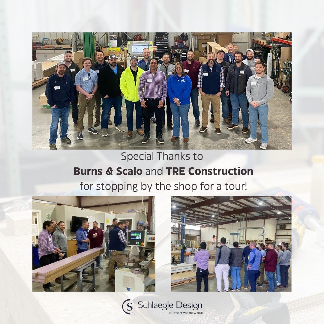 Thank you @burnsscalore and @treconstructionllc for visiting us yesterday! We had a fantastic time showing you around the shop and wrapping up the tour with some food and cornhole! We love sharing our space and are thrilled about future opportunities