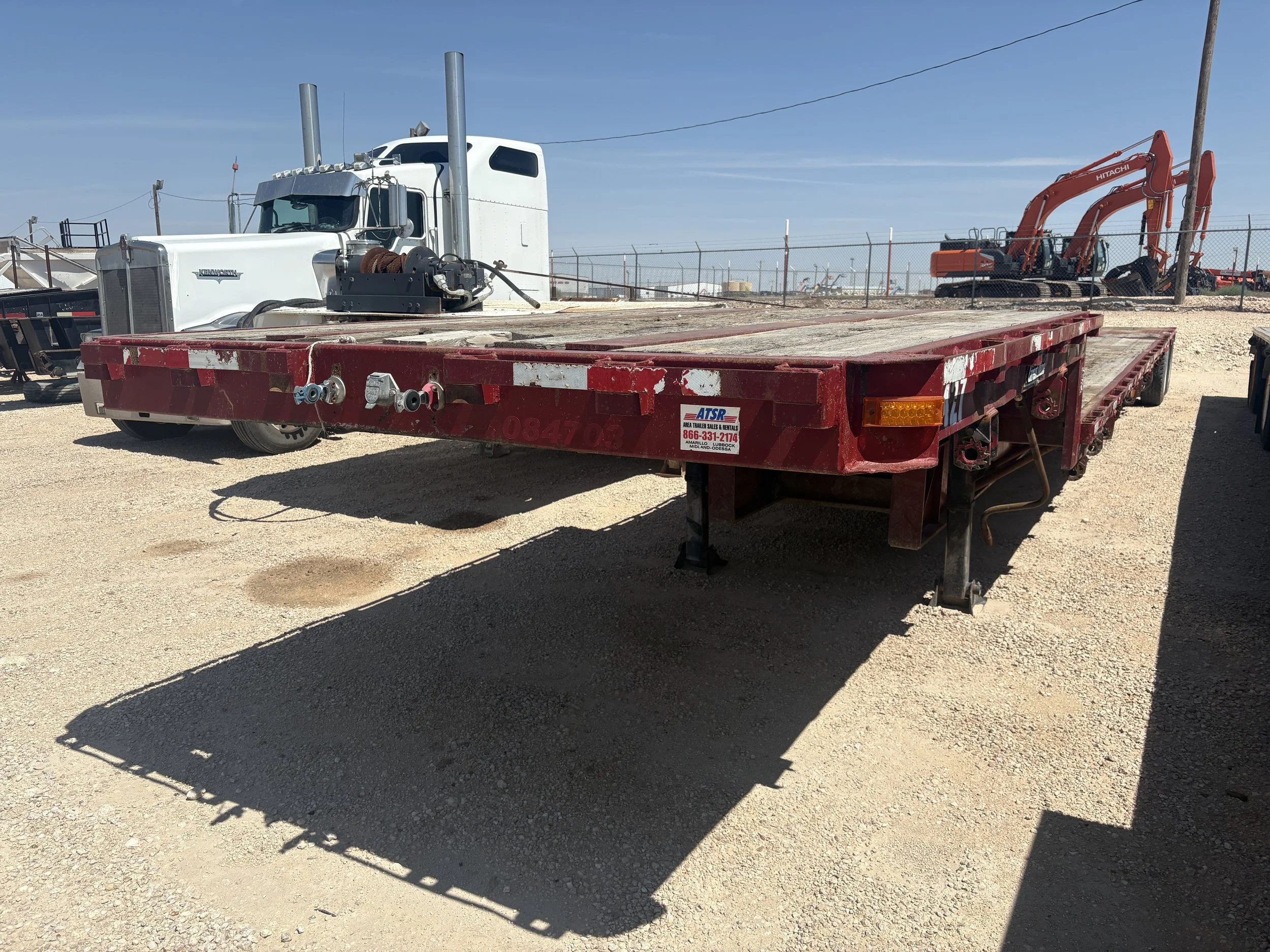 Remolque de plataforma extensible usado SA4703