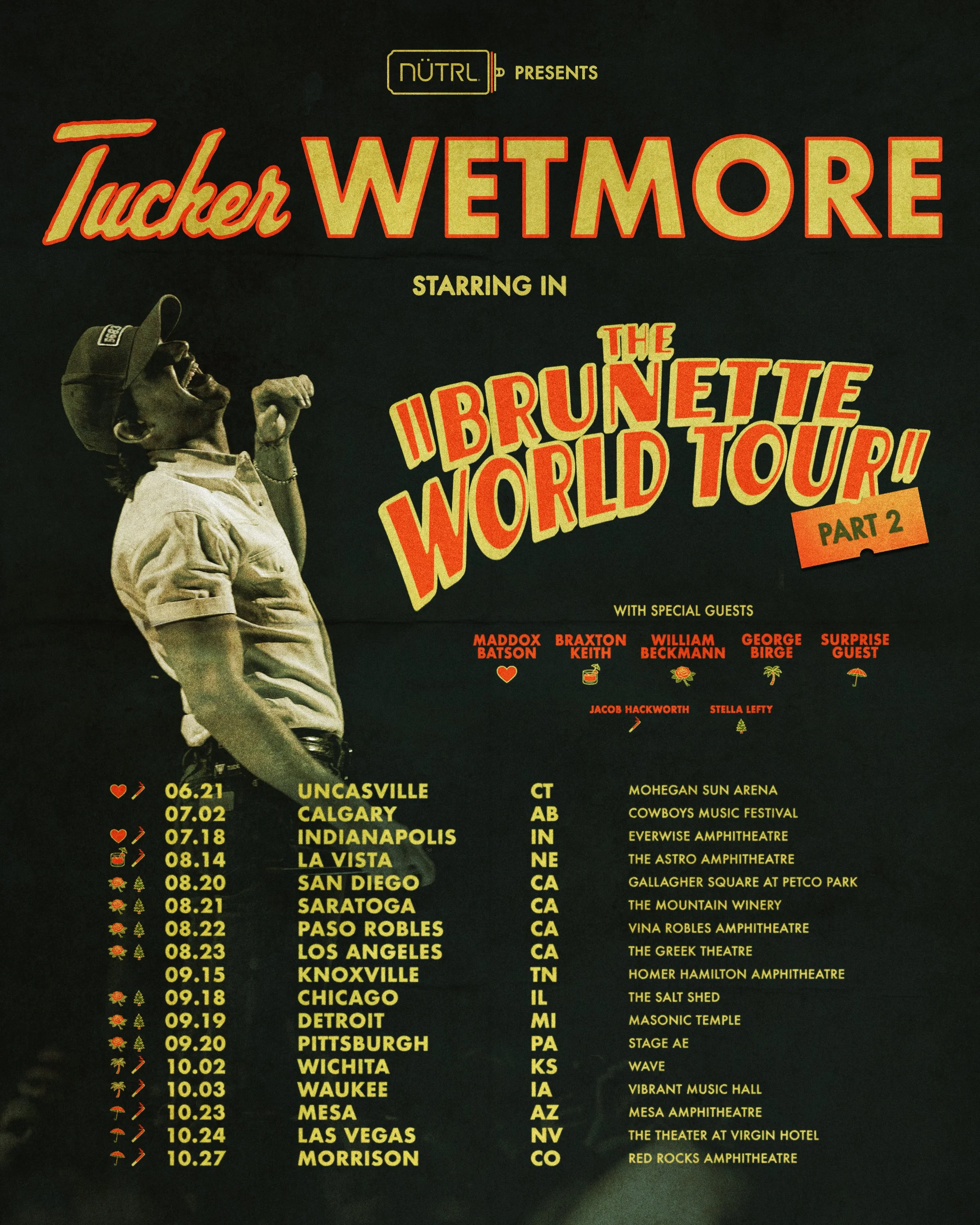 Admat Design - Tucker Wetmore "The Brunette World Tour Pt. 2"