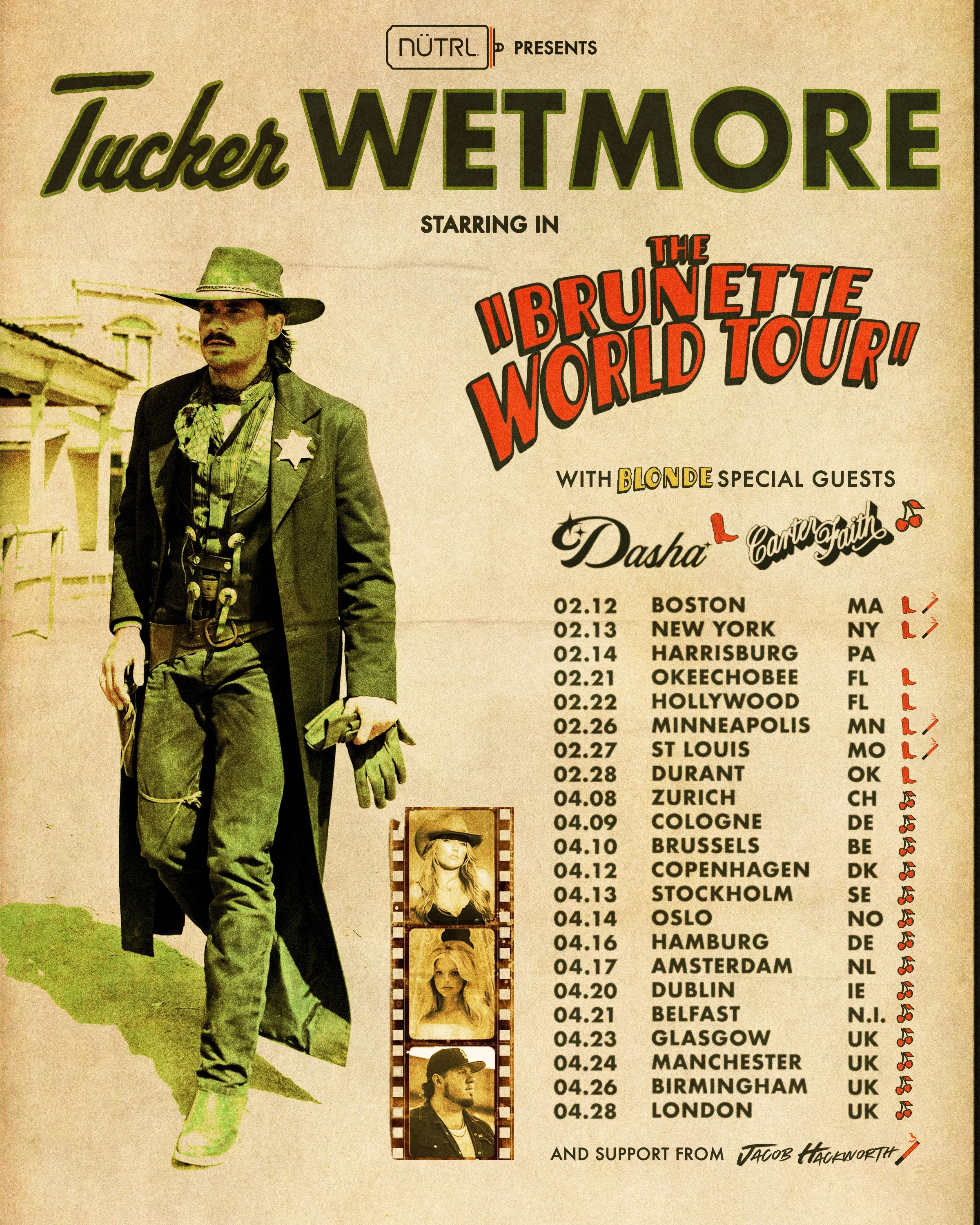 Admat Design - Tucker Wetmore "The Brunette World Tour"