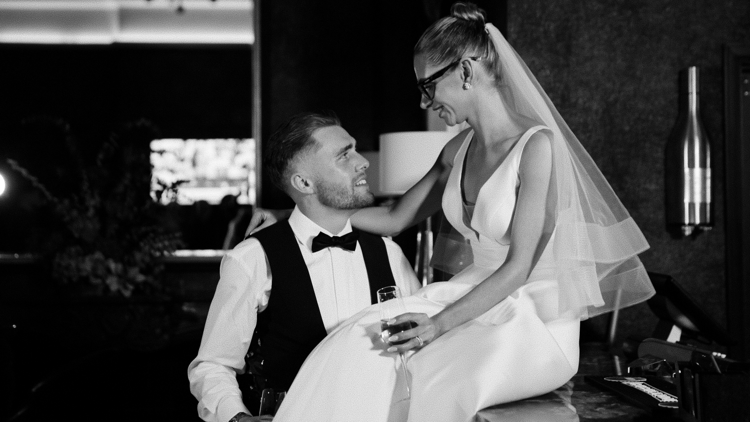 Black and White Wedding Photography