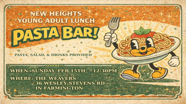 Young Adult Lunch: Pasta Bar