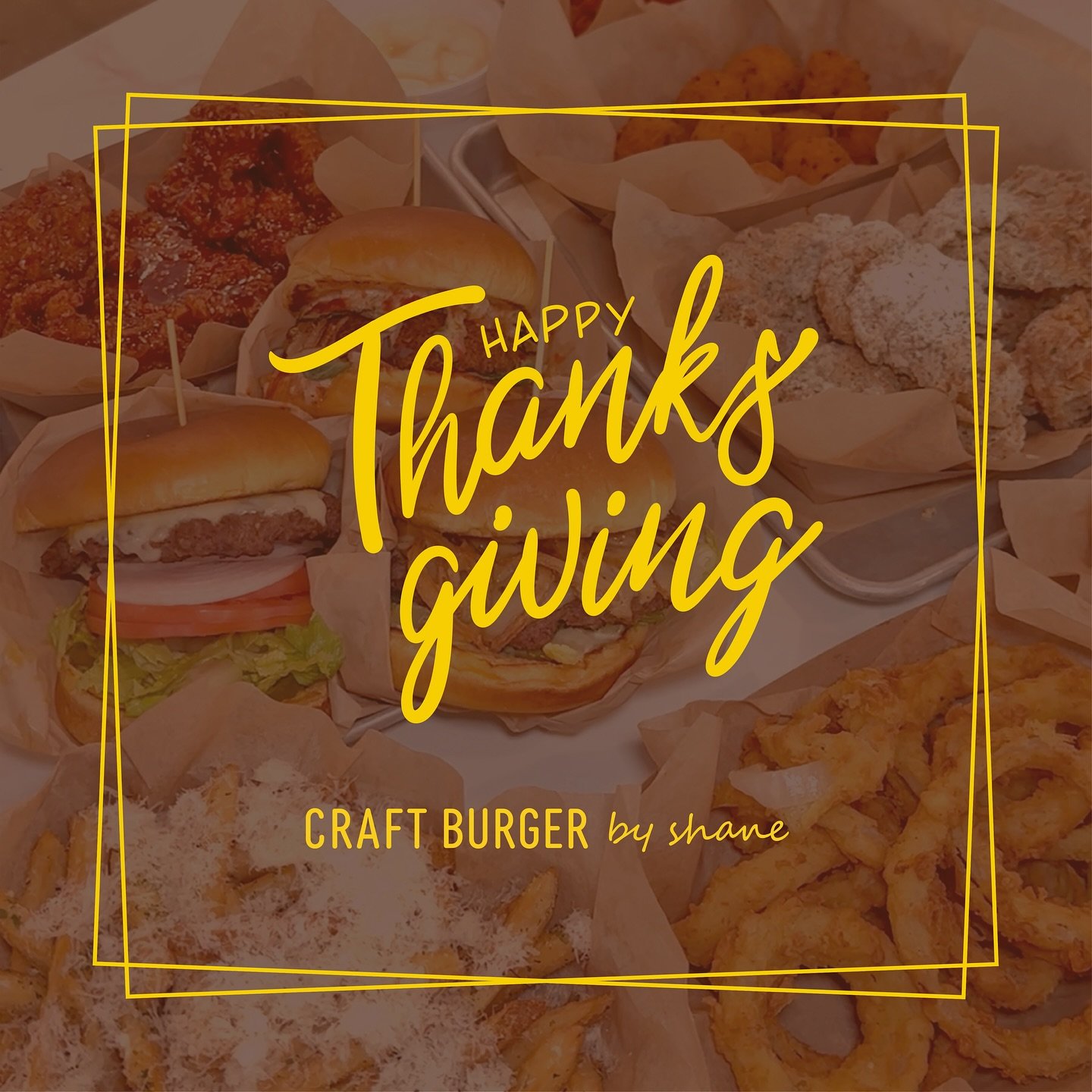 Happy Thanksgiving from all of us at Craft Burger! 🦃🍔

Today, we&rsquo;re taking a break to celebrate and spend time with our loved ones. We hope you enjoy your day filled with family, friends, and all the festive flavors of the season.

We&rsquo;l