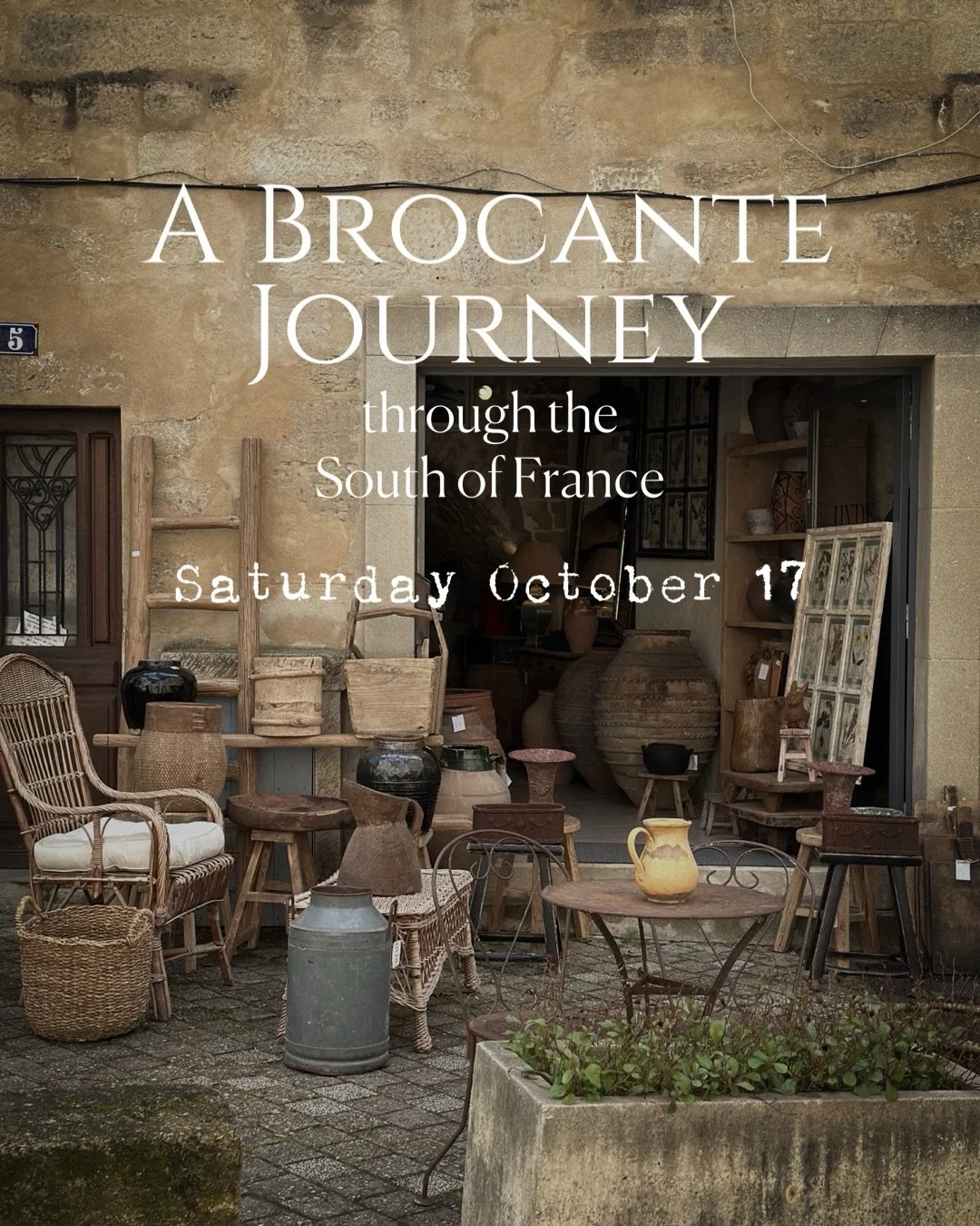 We&rsquo;re so excited to be doing it again!!

Our first &lsquo;Brocante Journey Through the South of France&rsquo; was such a success that many guests are already planning their own Provence adventure.

If you&rsquo;ve ever dreamt of exploring villa