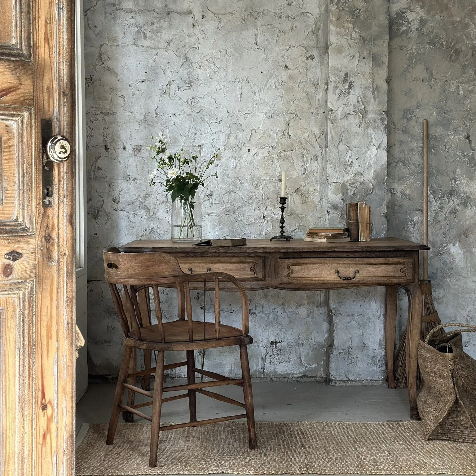 French two drawer desk