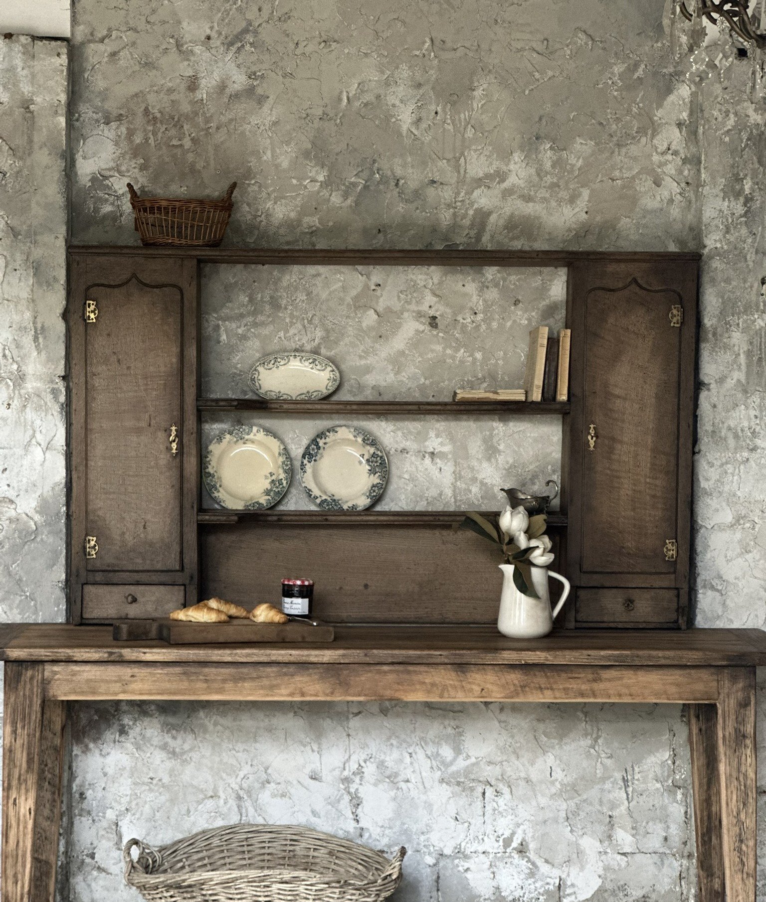 Welsh oak wall cabinet