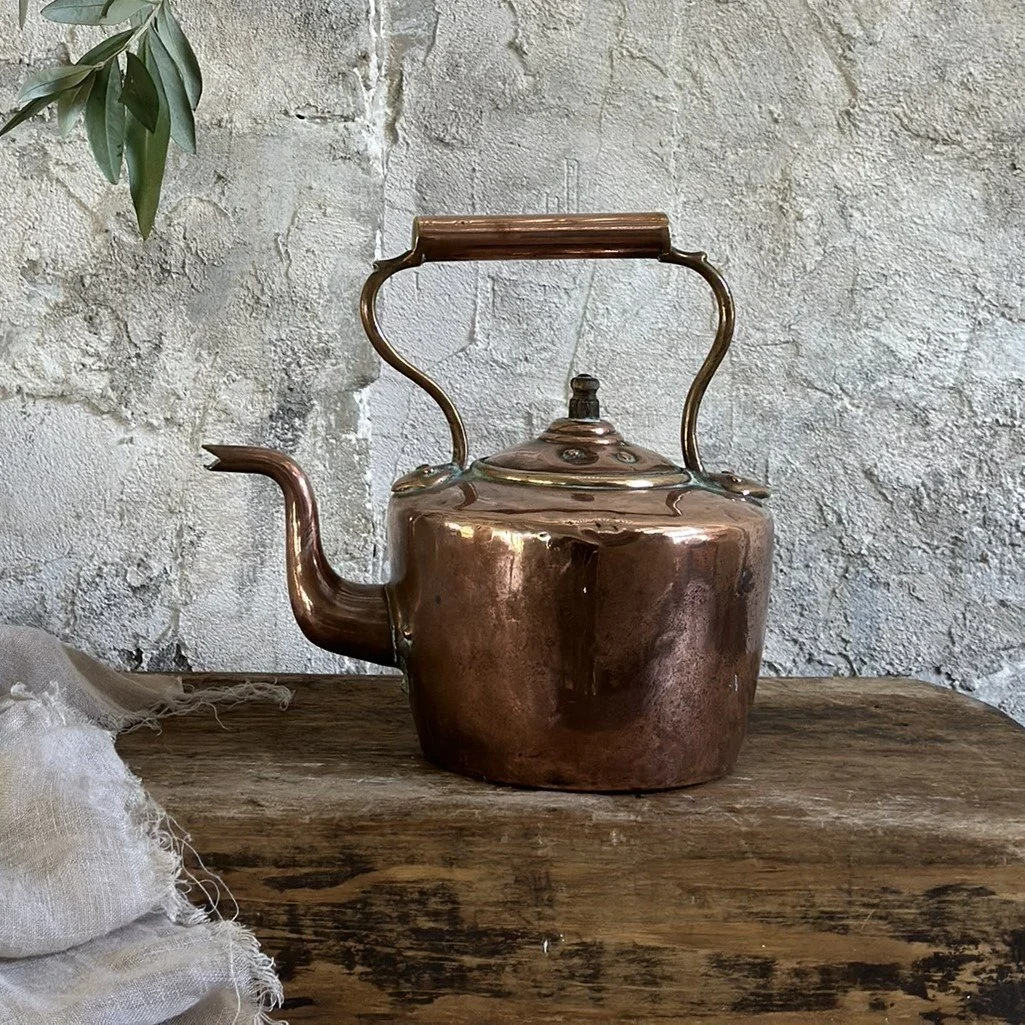 Antique copper kettle — Family Founded