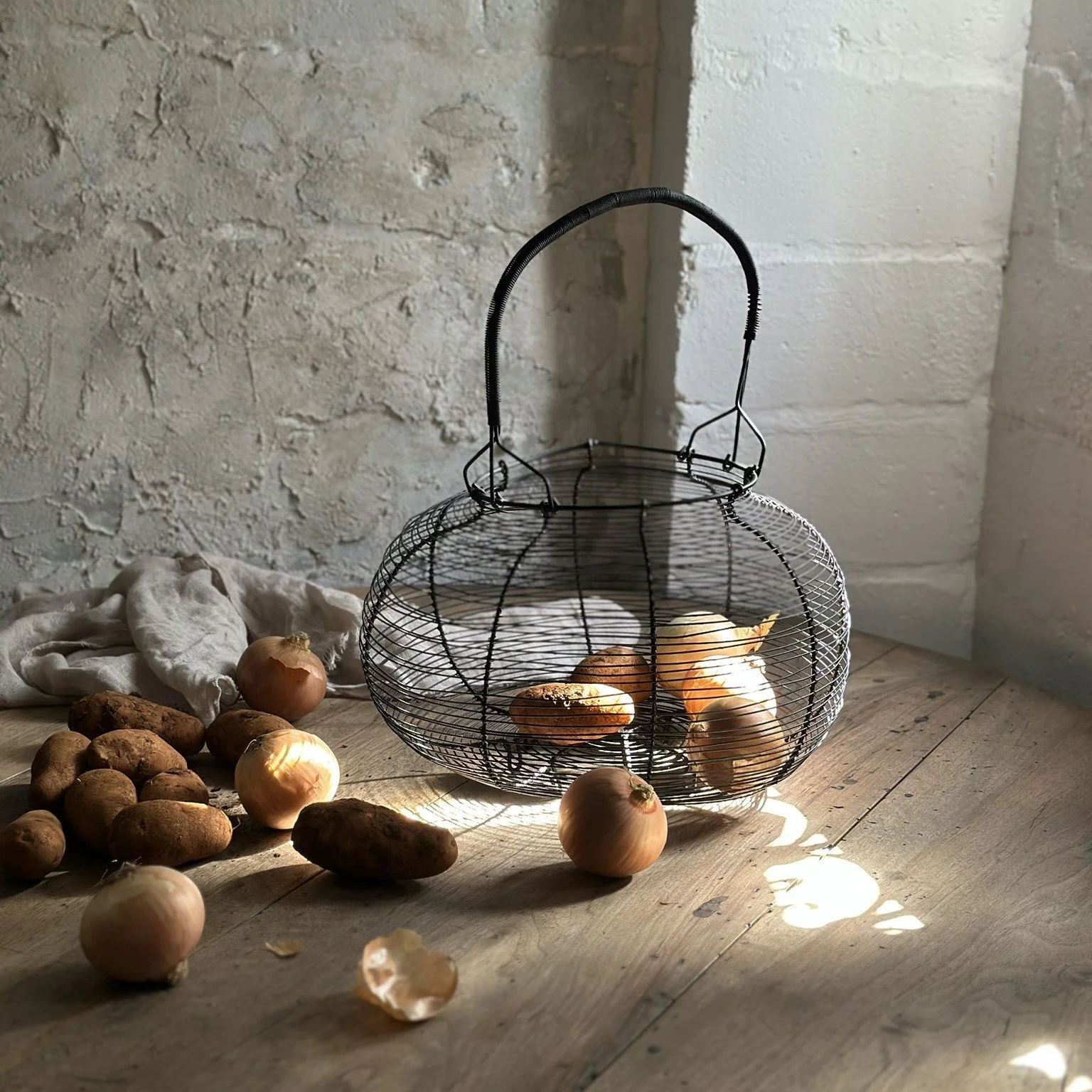 Large French wire basket