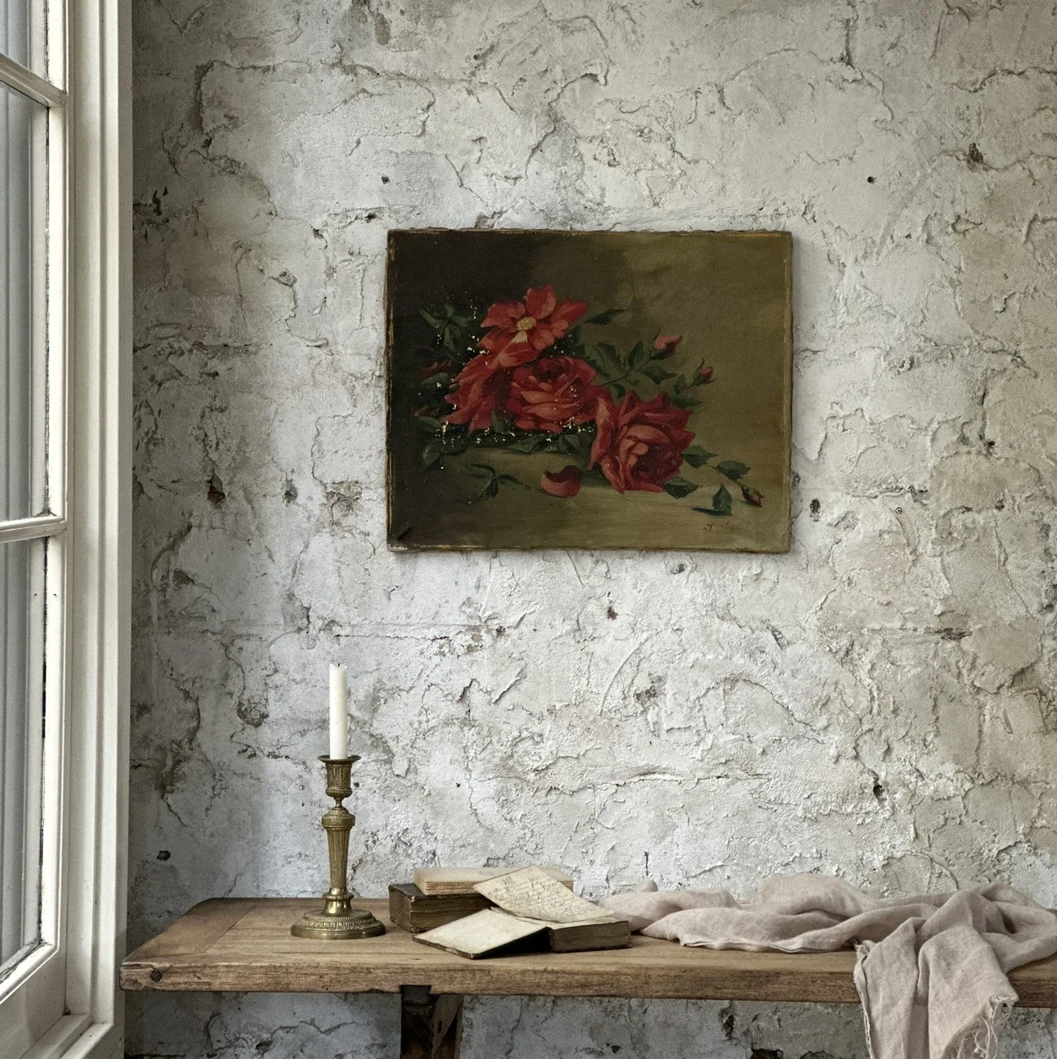 The Roses - oil on canvas