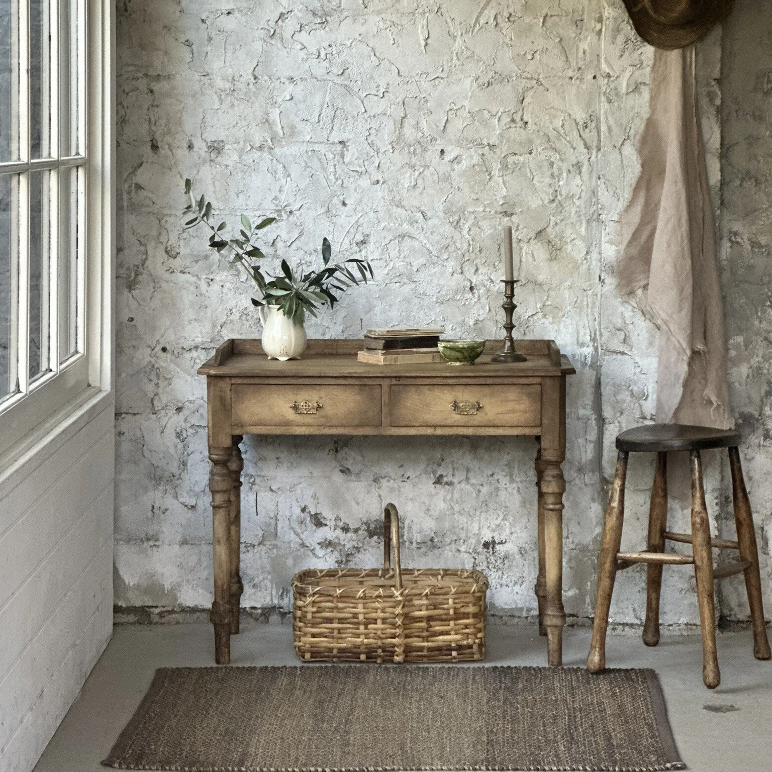 Antique pine desk
