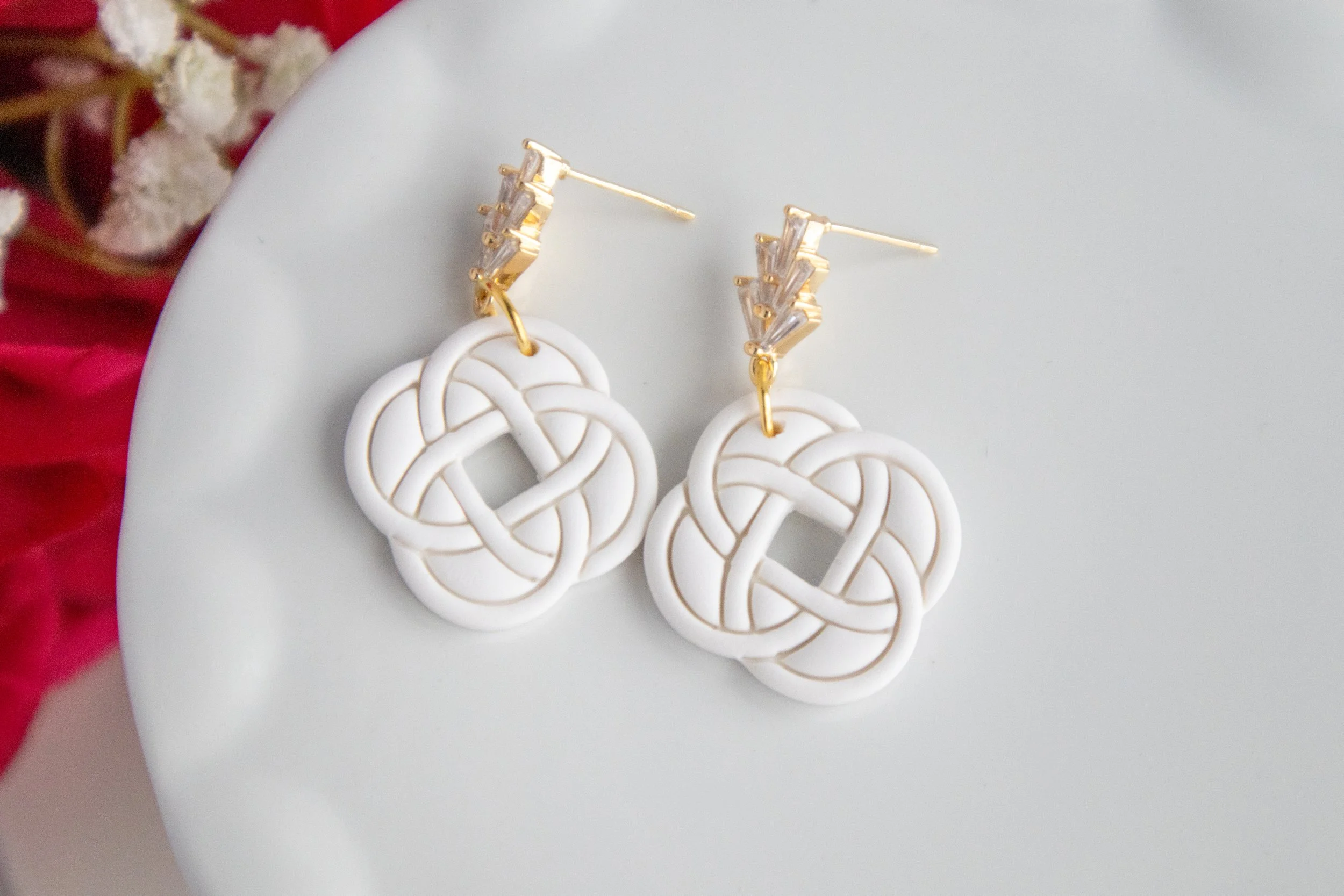 Infinity Oval Earrings