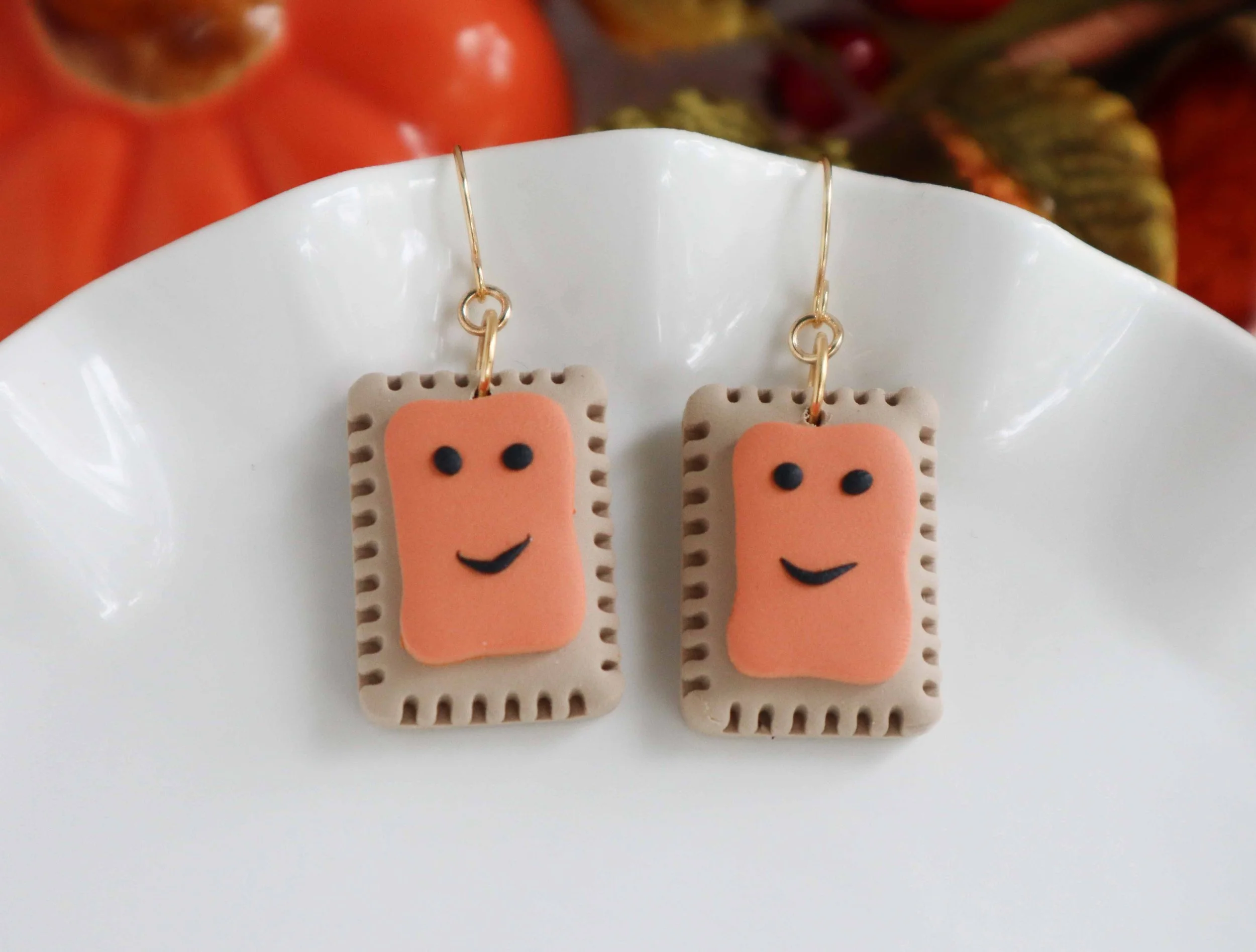 Happy Toaster Pastry Earrings