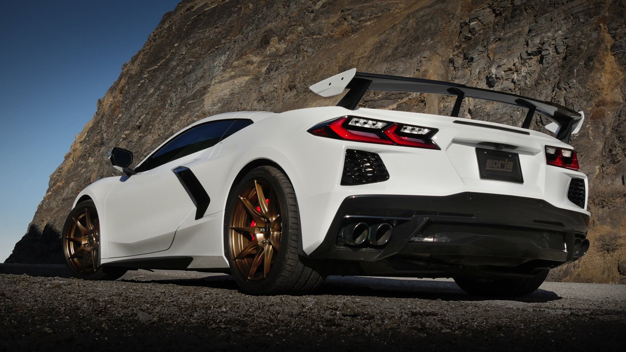 Borla S-Type Cat-Back for C8 Corvette With Black Tips