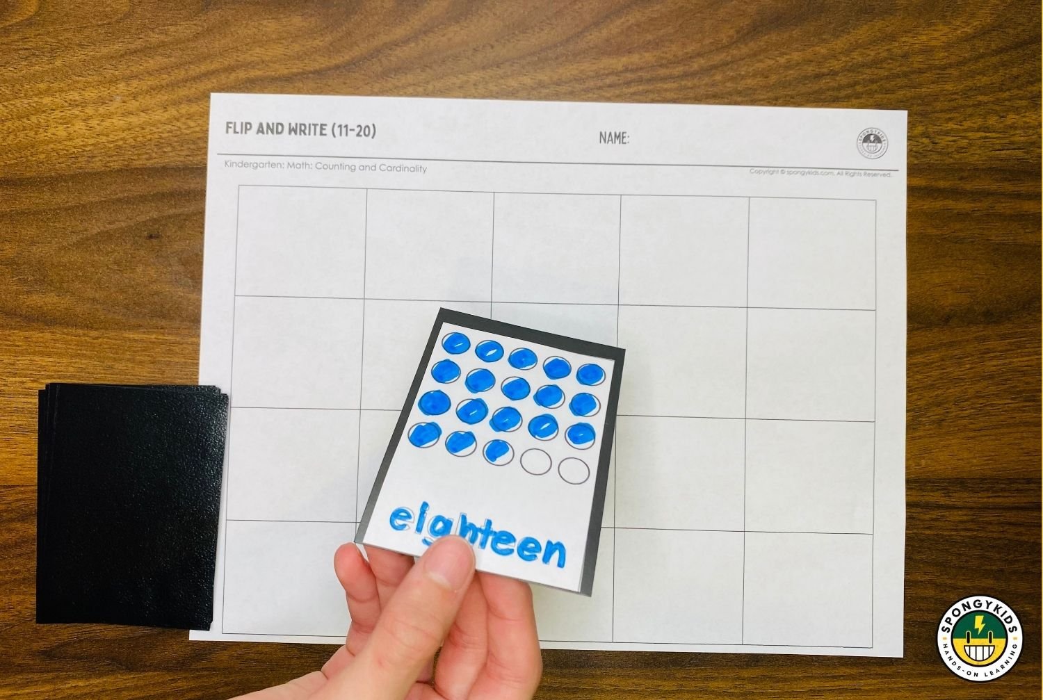 Flip and Write (11-20): Number Writing Activity — SPONGYKIDS