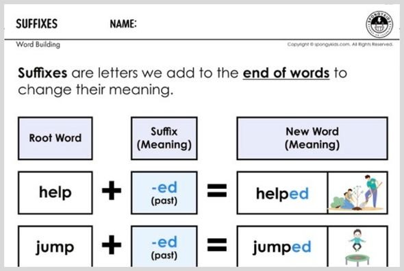 Suffixes