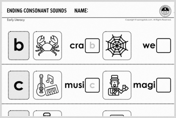 Ending Consonant Sounds