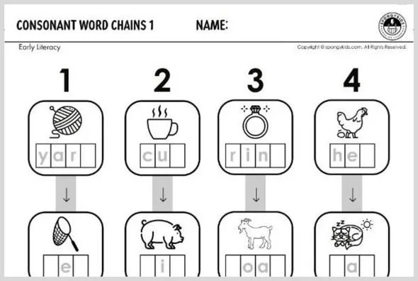 Consonant Word Chains 1