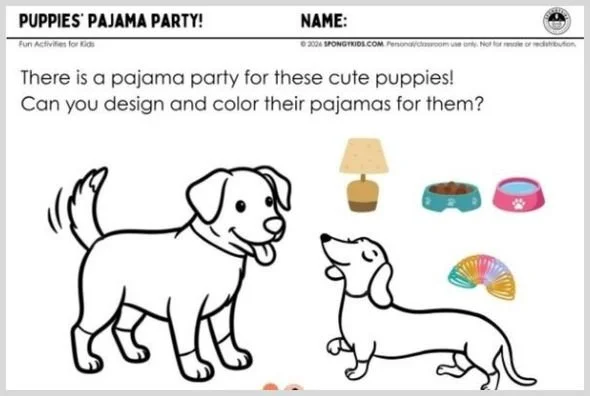 Puppies’ Pajama Party!