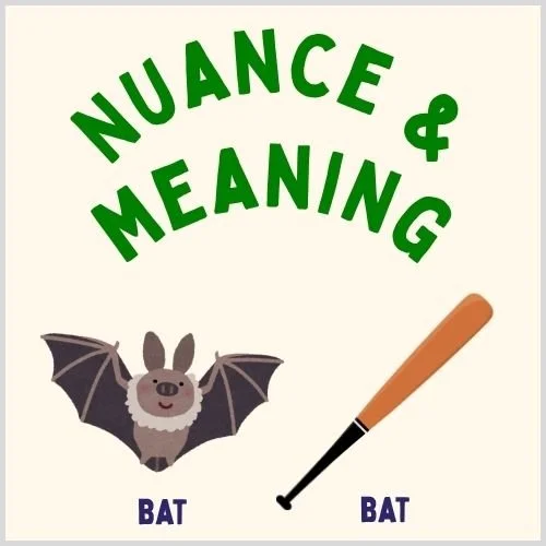 A thumbnail illustrating a Kindergarten ELA lesson on nuance and meanings, such as multiple-meaning words, antonyms, and shades of meaning.