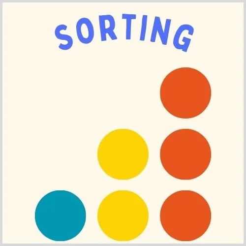 Colorful thumbnail showcasing activities and worksheets that help kids learn to classify objects into given categories.