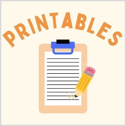 Colorful thumbnail featuring fun printable activity ideas for kids’ lessons